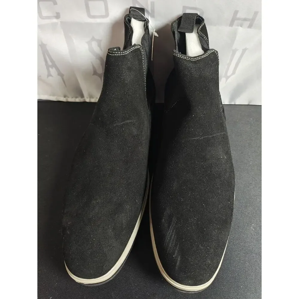 STACY ADAMS Men's 11.5 Tigran Black Men's Chelsea Boot NWT Blemishes